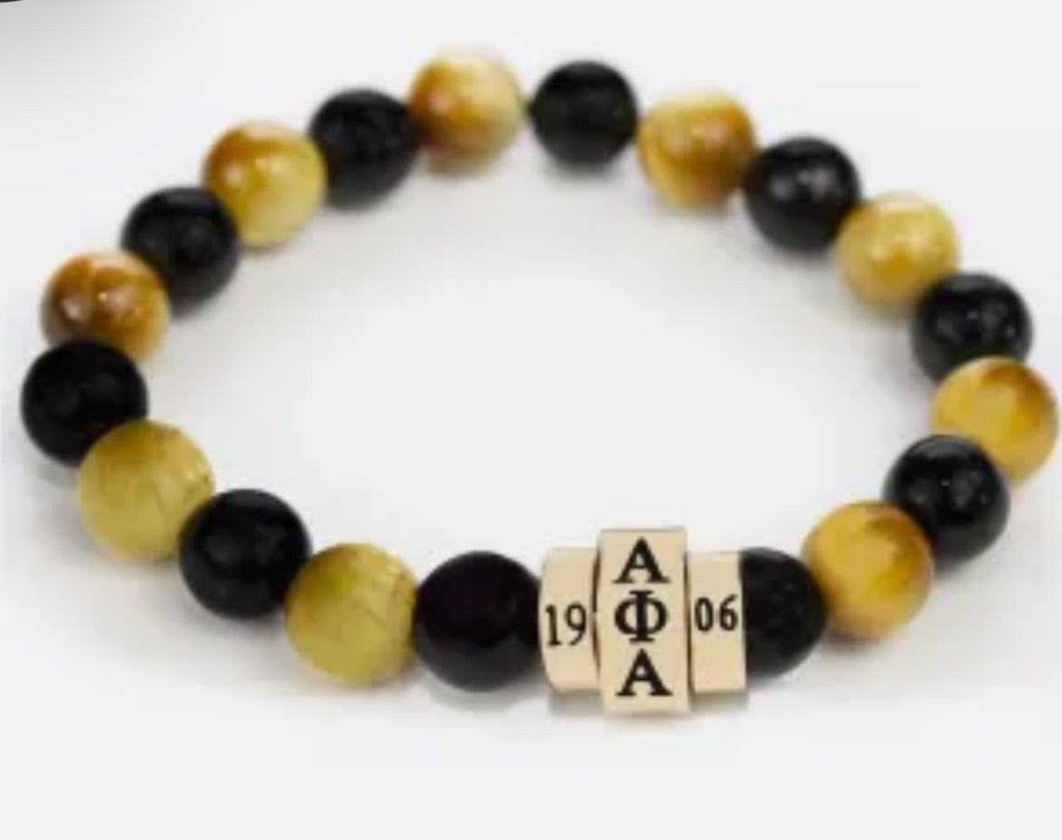 A Phi A - Black & Gold 1906 Bracelet