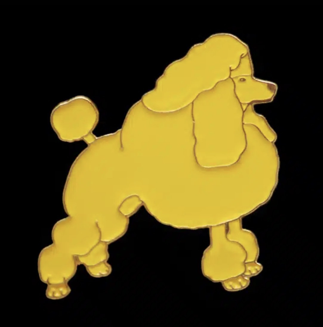 SGRho poodle Pin