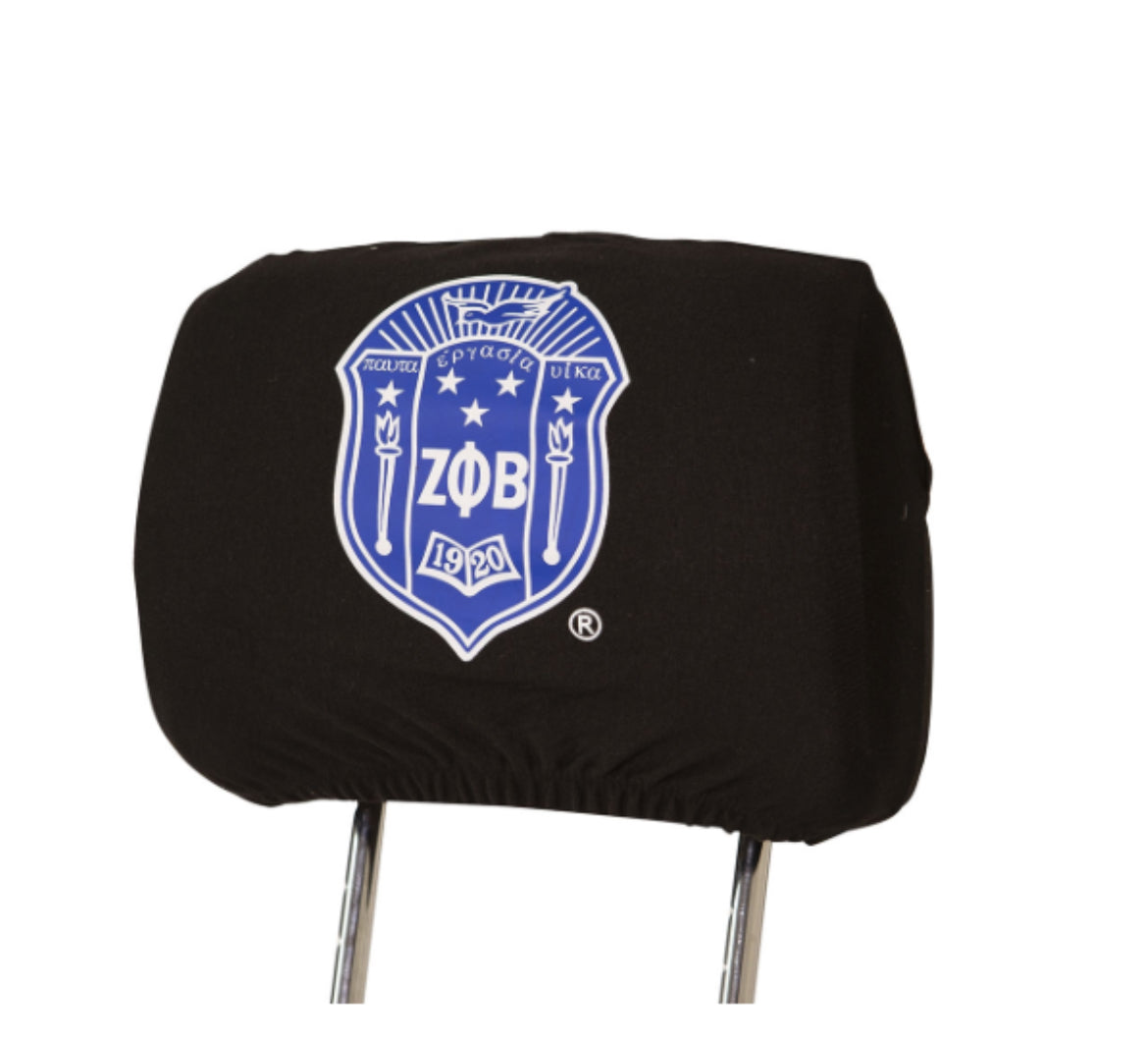 Zeta Car Seat Headrest Cover (Black) Single