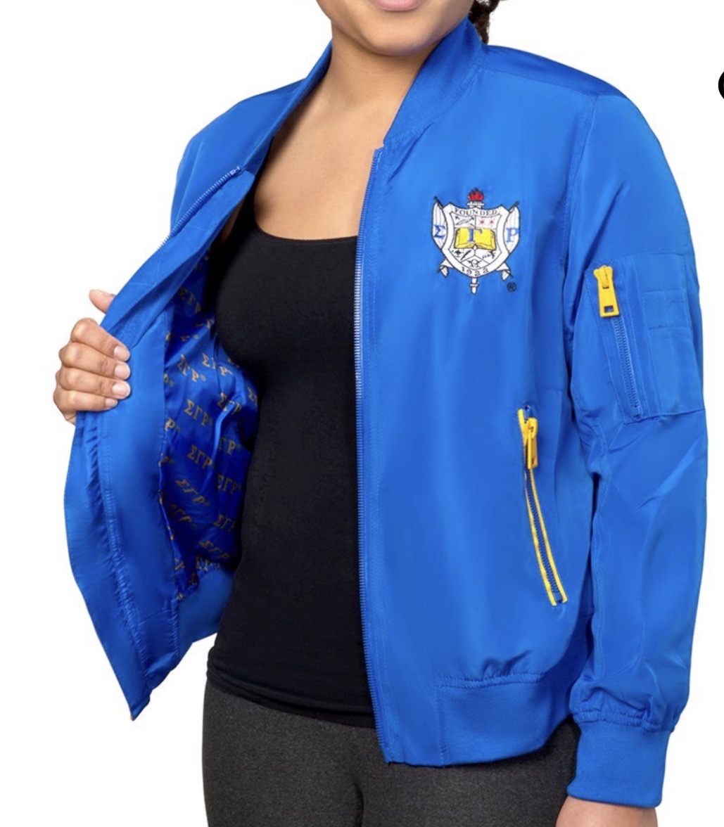 SGRho Satin Bomber Jacket