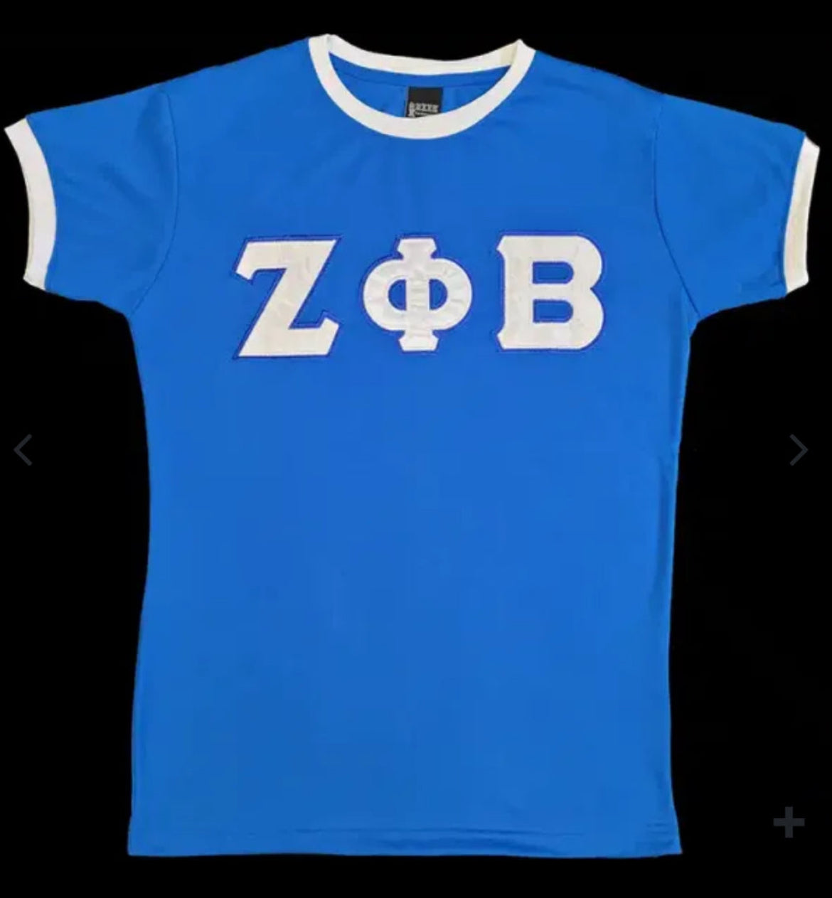 Zeta Blue XL Ringer Tee