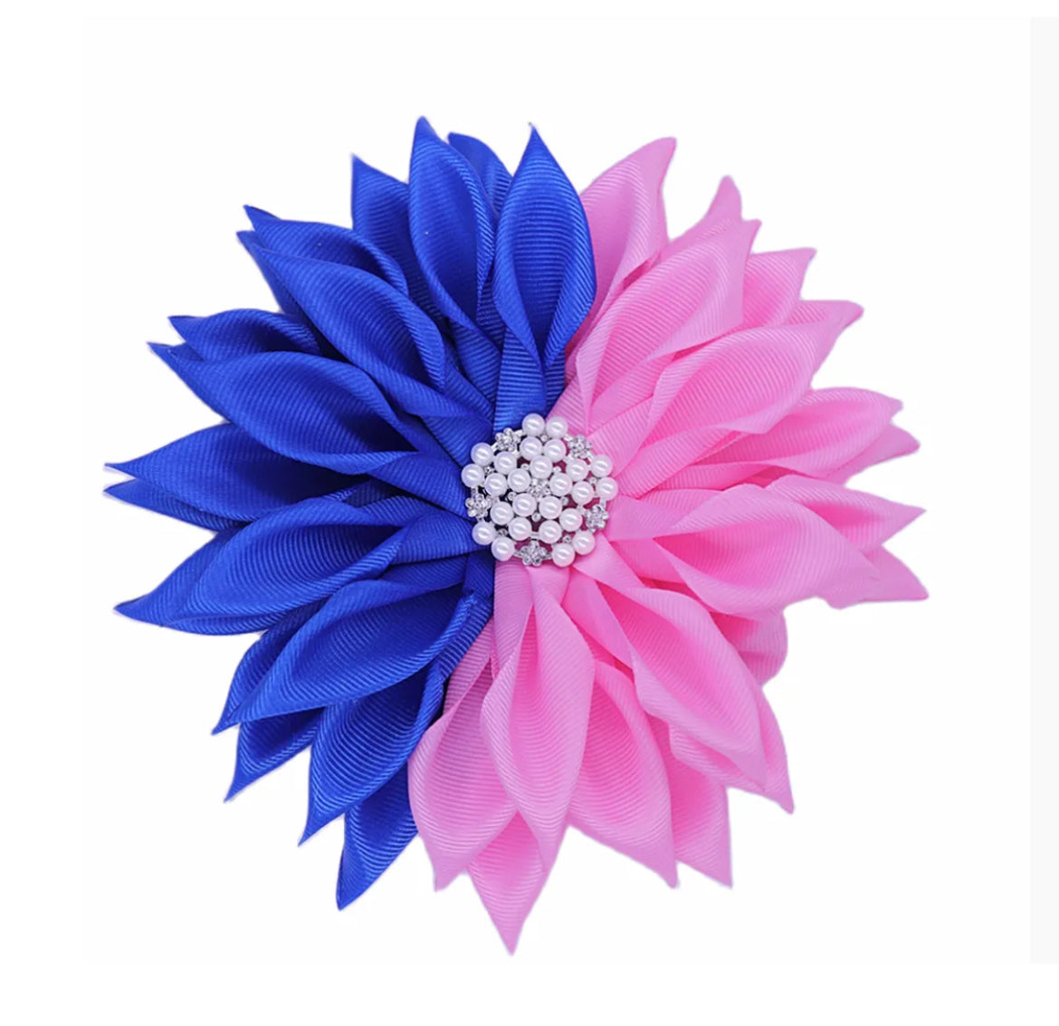 Jack and Jill Blue & Pink Ribbon Brooch
