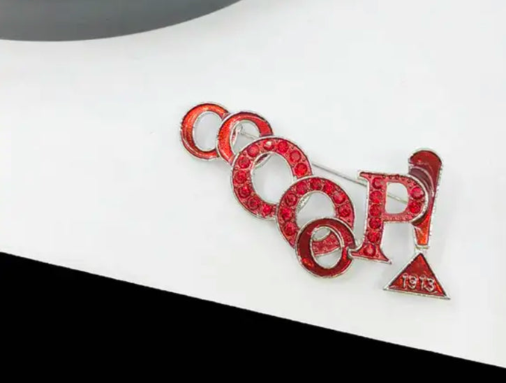 DST- Delta OOOoop Brooch