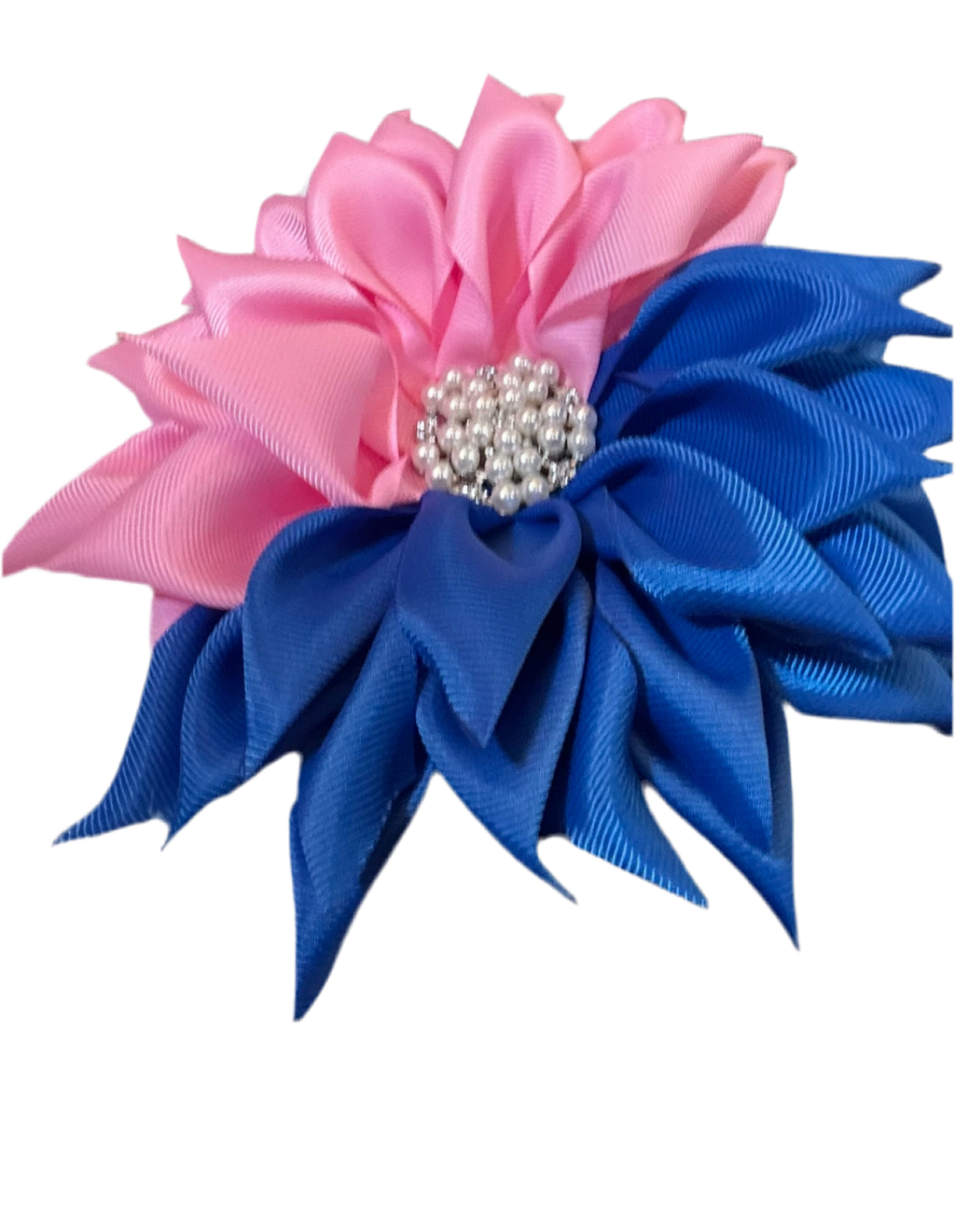 Jack and Jill Blue & Pink Ribbon Brooch
