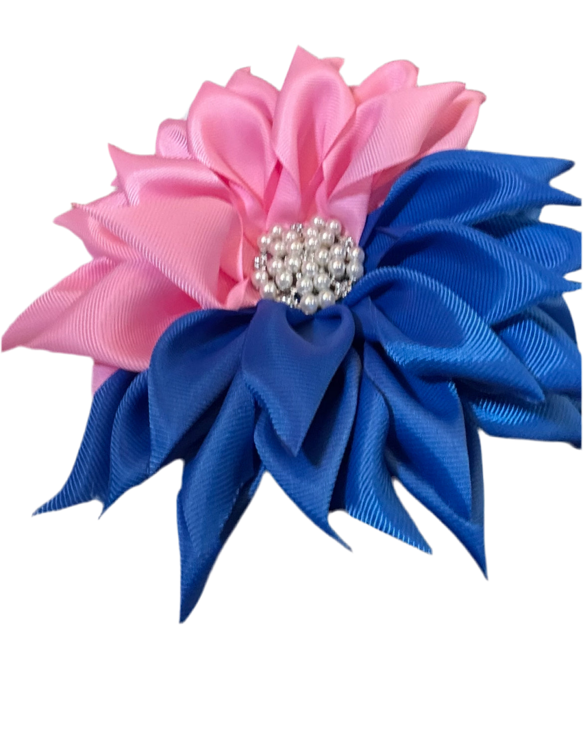 Jack and Jill Blue & Pink Ribbon Brooch