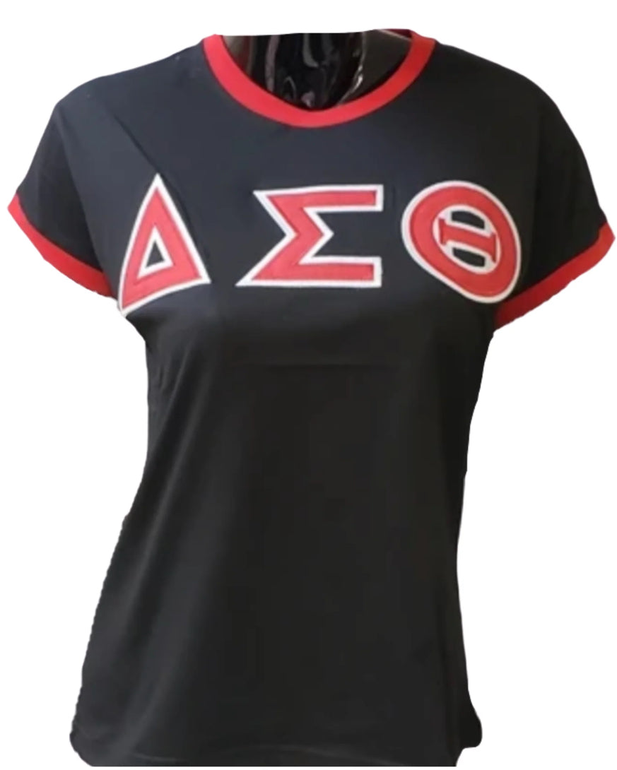 DST Black (L) Ringer Tee