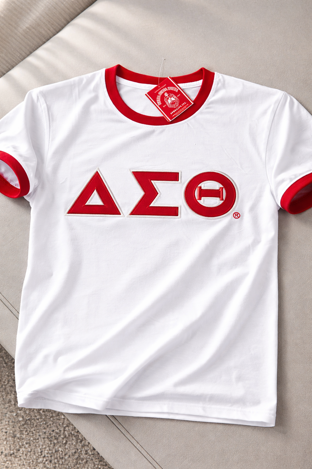 DST White Ringer Tee