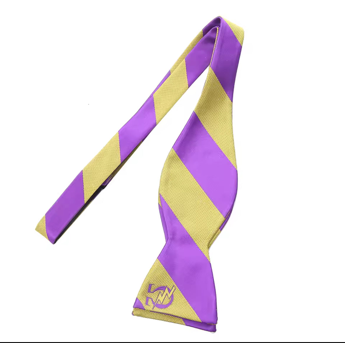 Que Bow Tie (Purple/Gold)