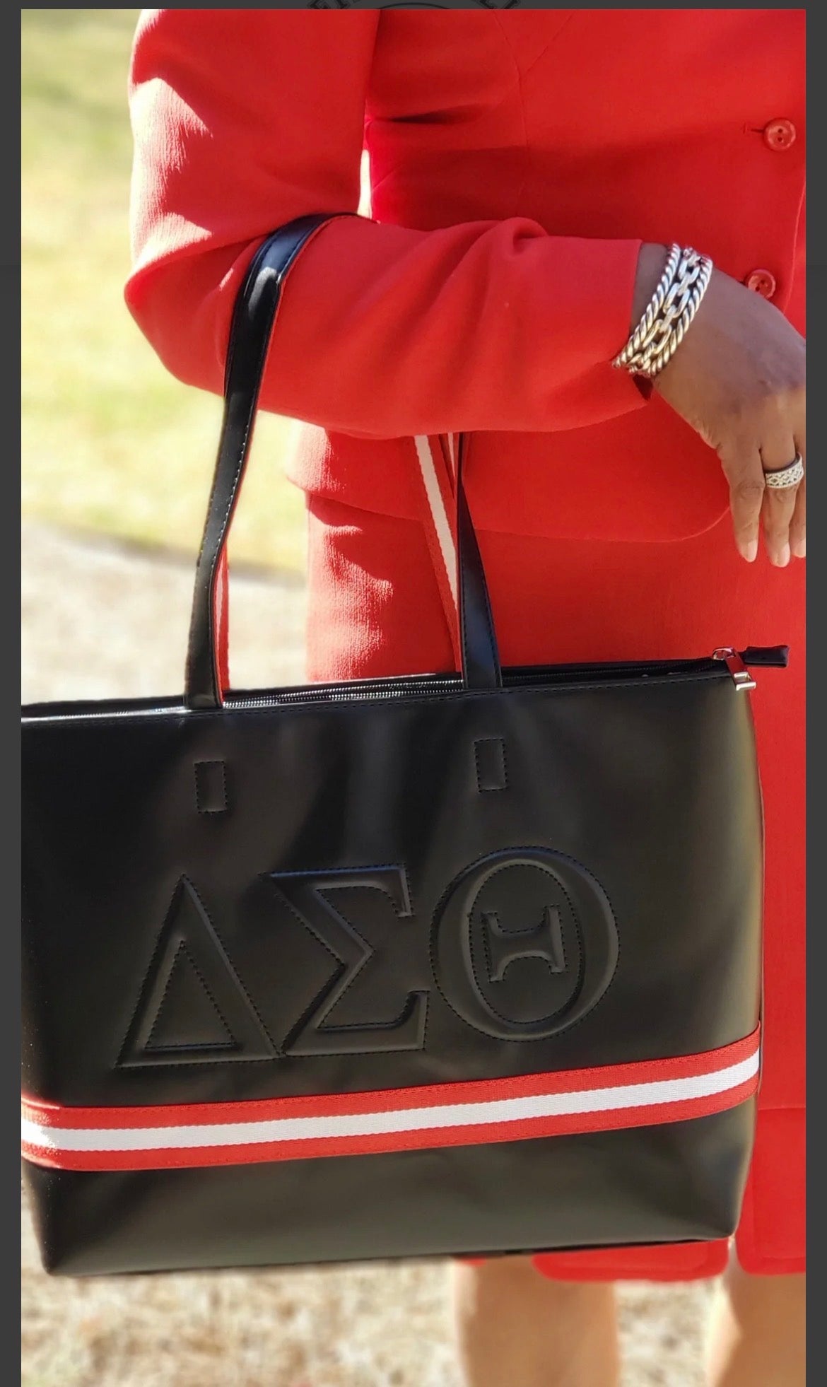 Delta Embossed Tote
