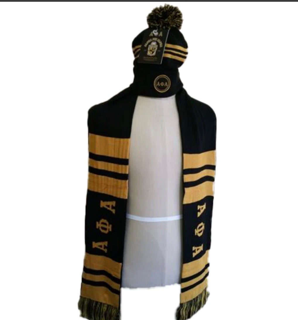 A Phi Scarf Set Hat/Scarf