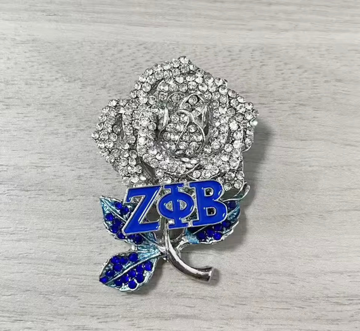 Zeta Rose Pin