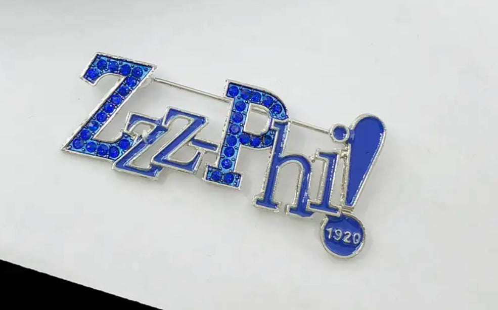Zeta ZZZZZ Phi Brooch