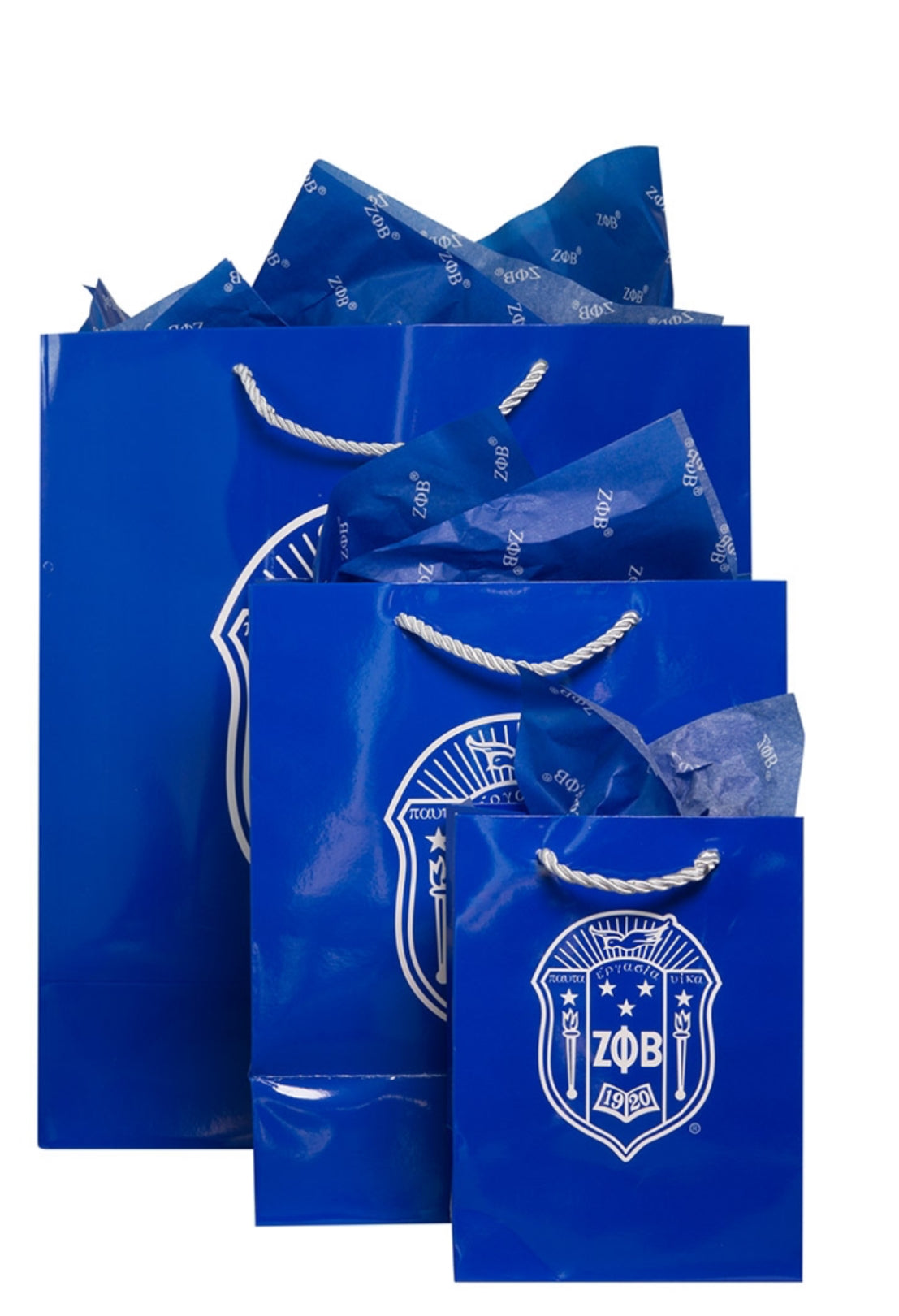 Zeta Blue Gift Bag Sets 3x