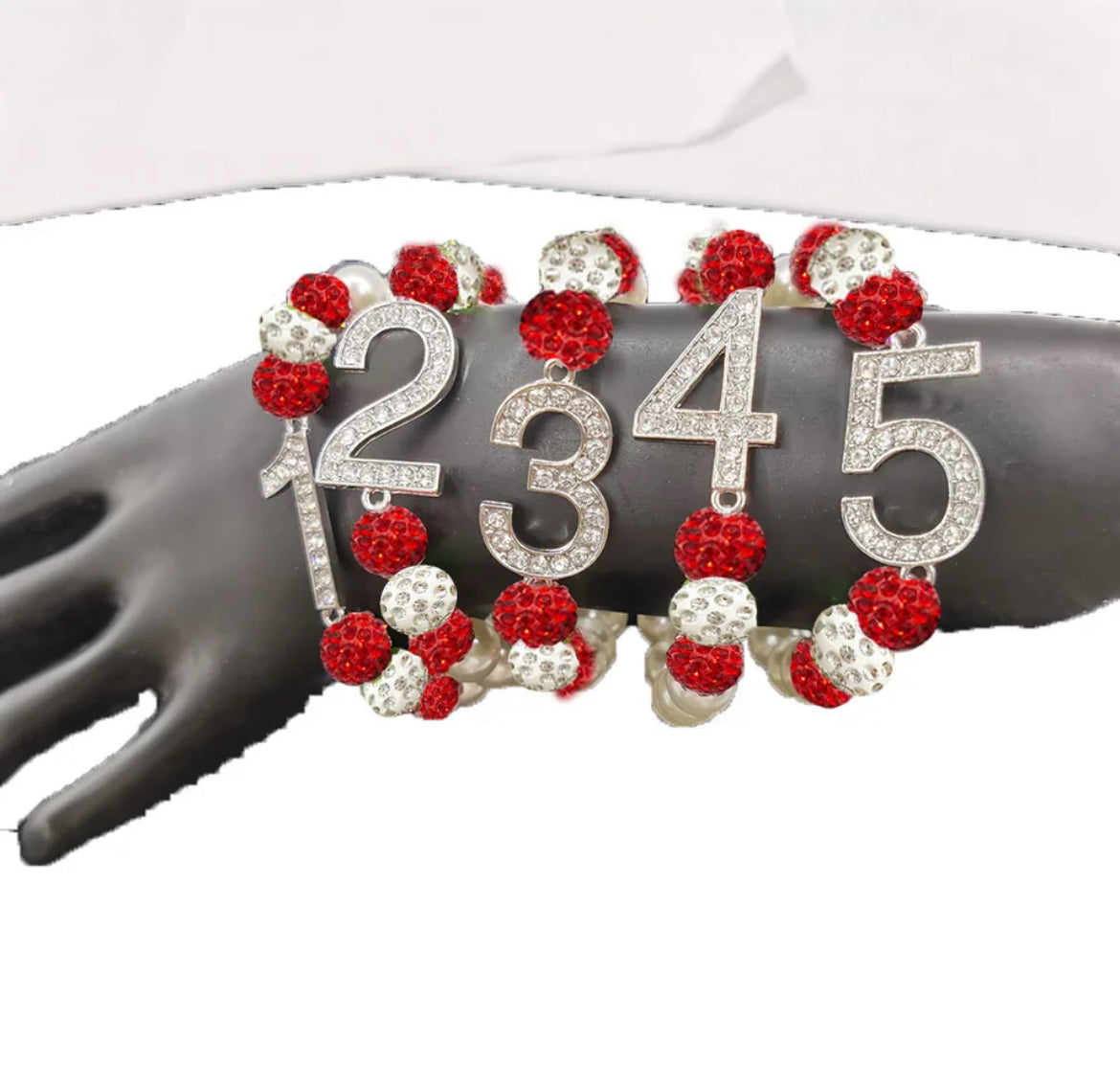 DST numbered crossing charm bracelet