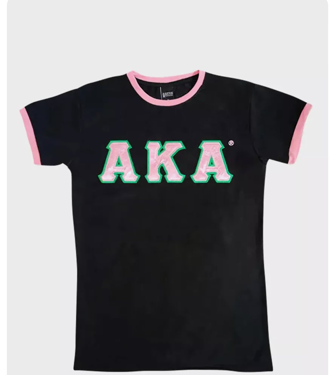 AKA Black Ringer Tee