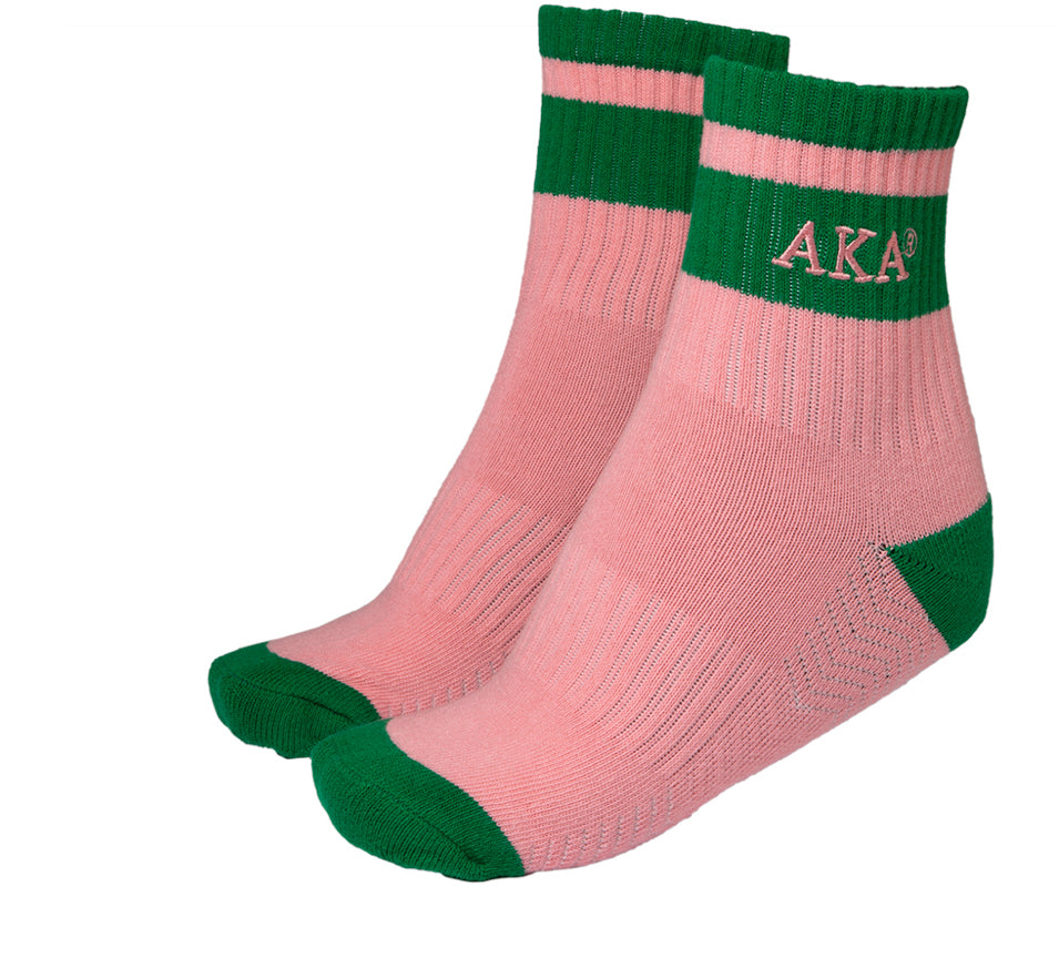 AKA Pink Quarter Socks