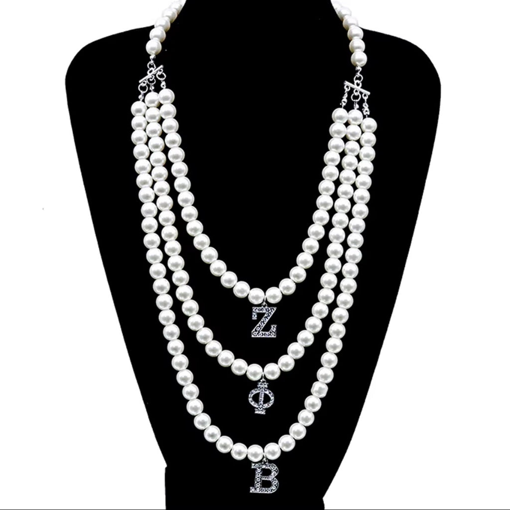Zeta 3 Strand Necklace