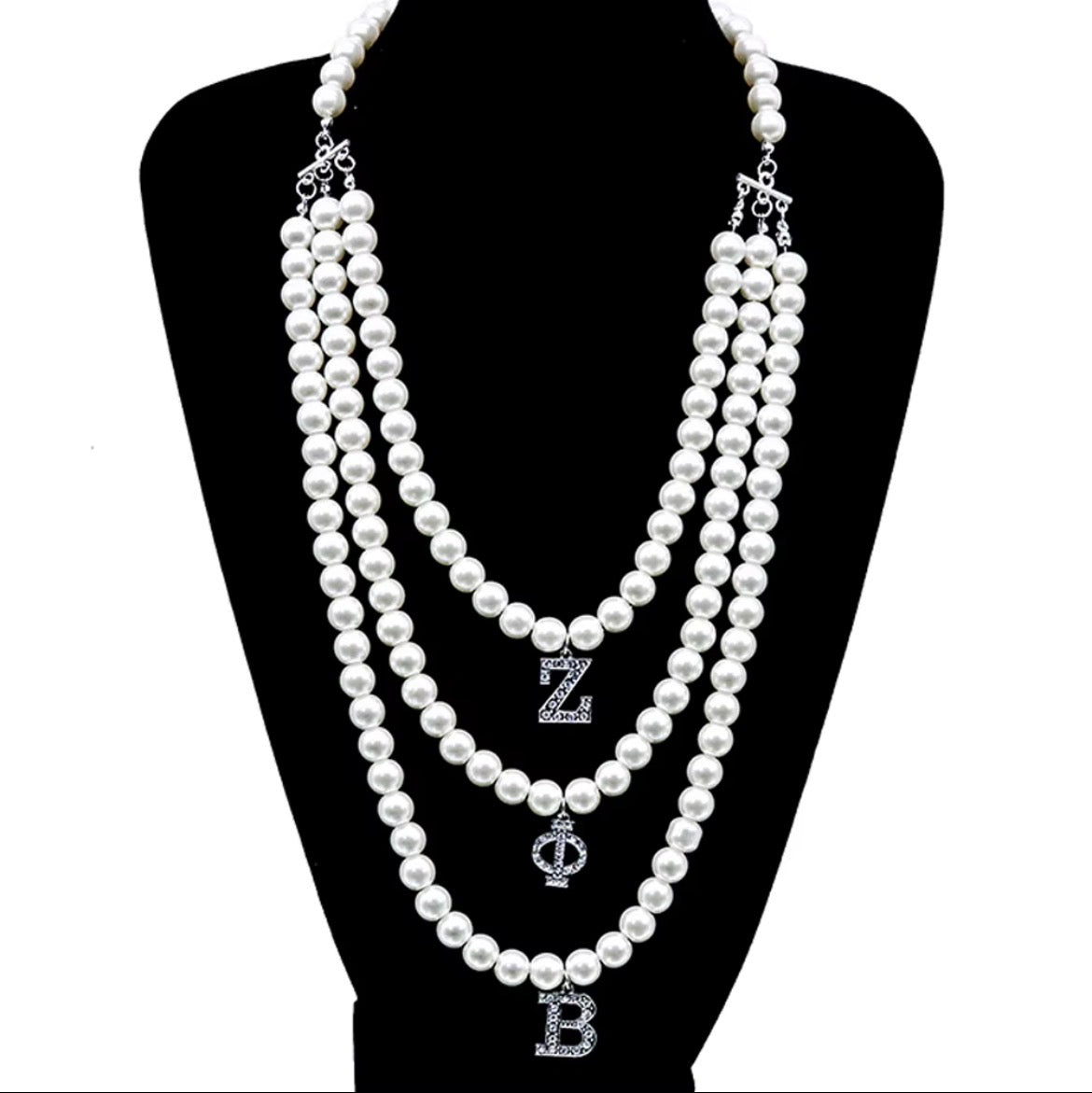 Zeta 3 Strand Necklace