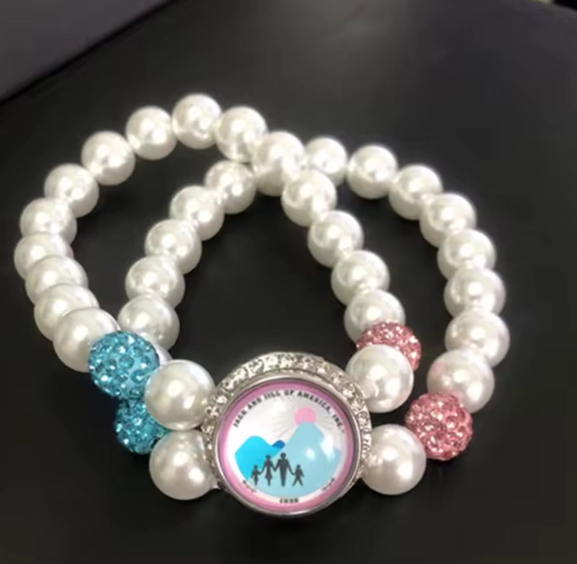 Jack and Jill pearl Bracelet with pendant