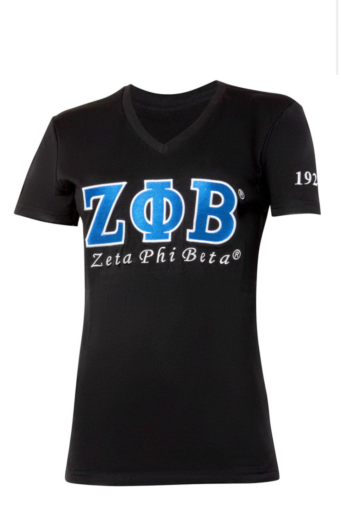 Zeta Embroidered Tee