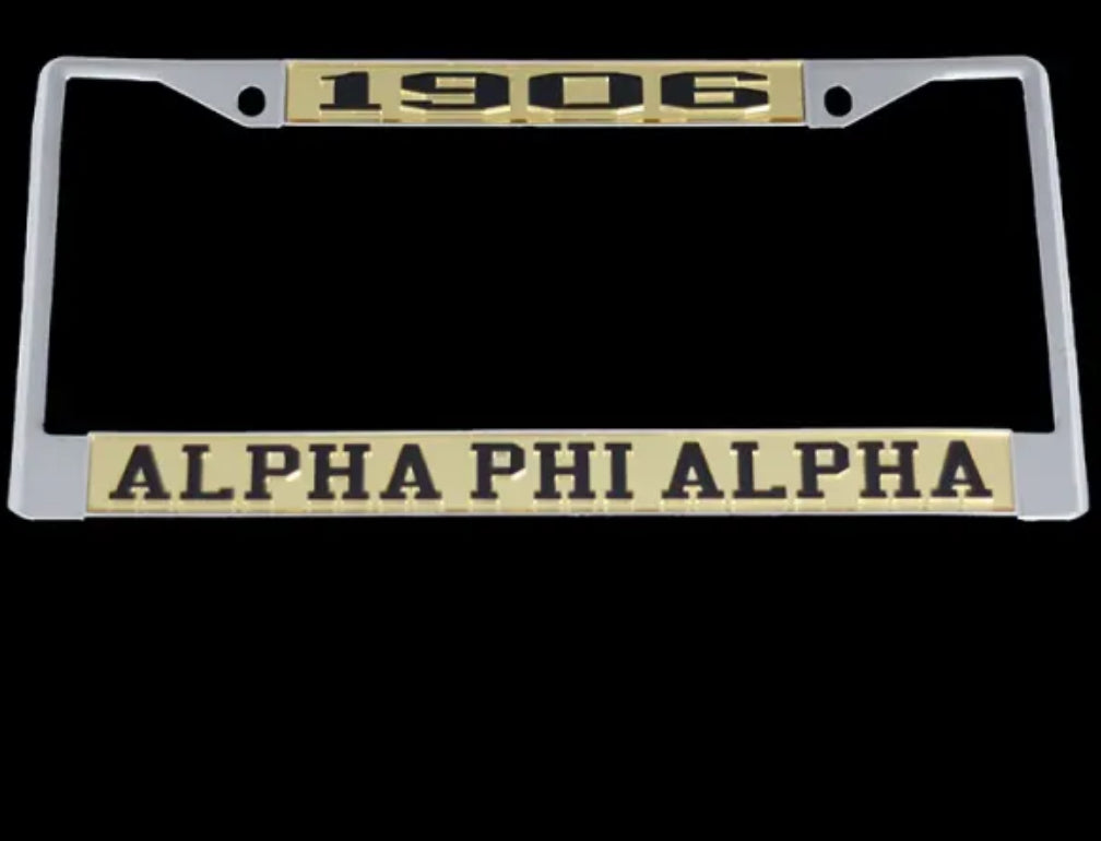 A Phi A Licesne Plate cover "1906" -