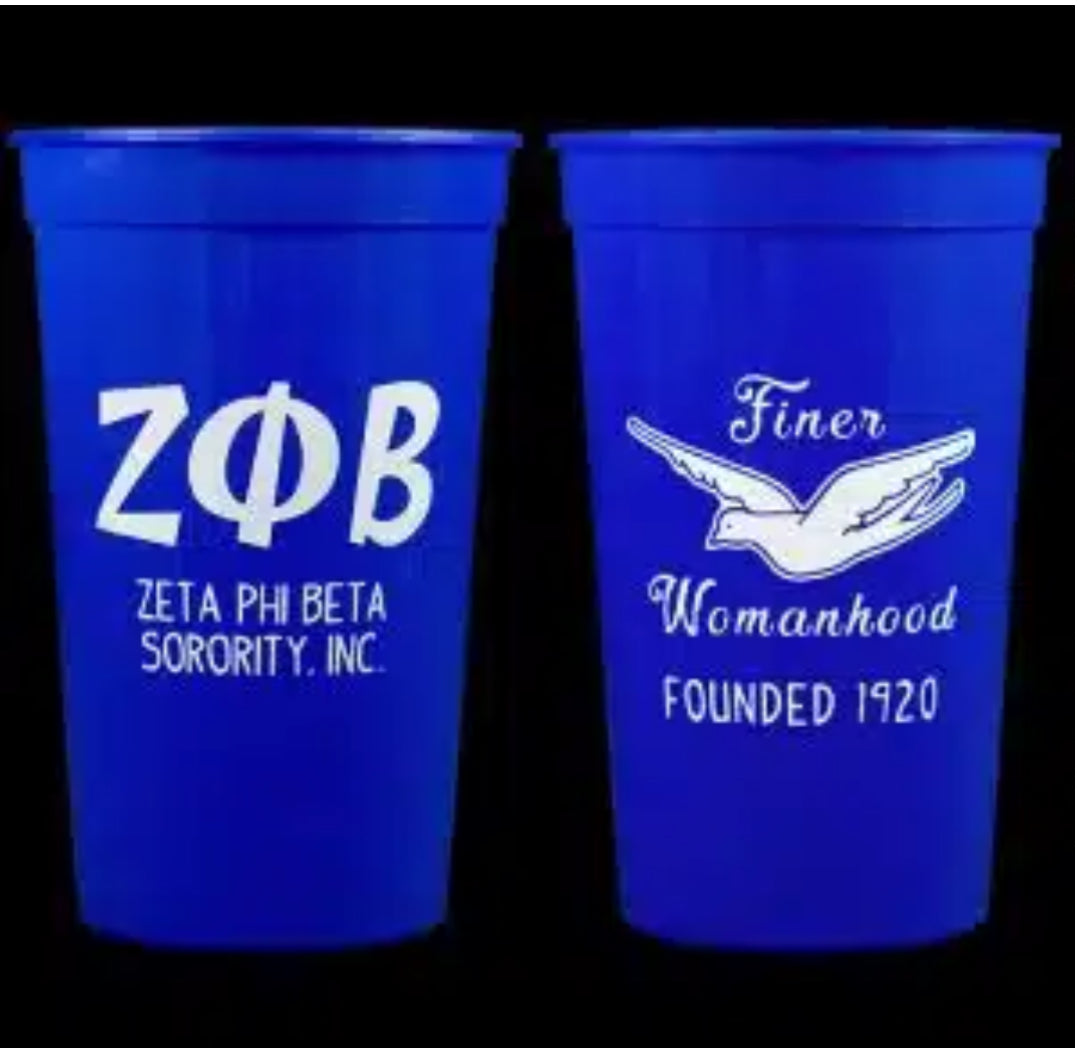 Zeta - 22 Oz  Blue Plastic Cup