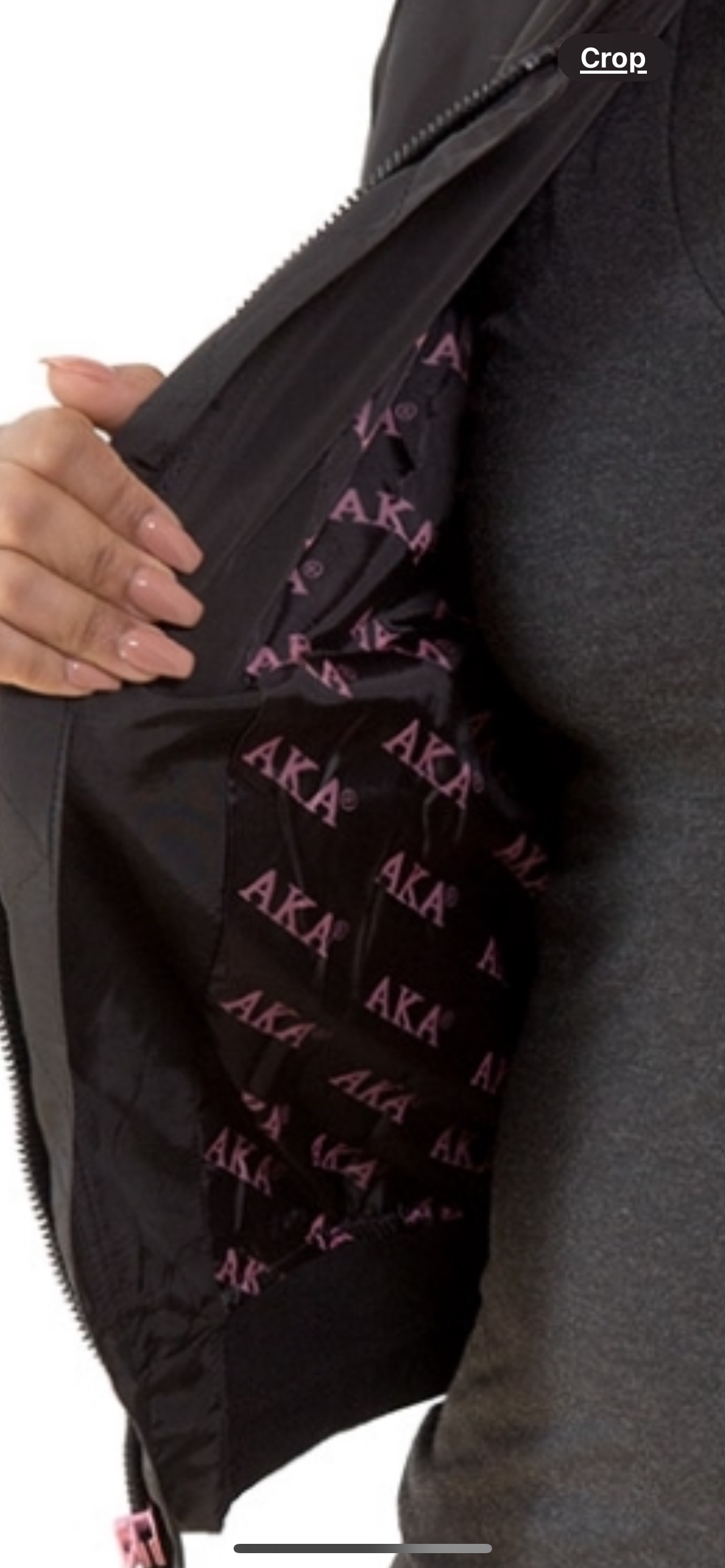 AKA Satin Bomber Jacket