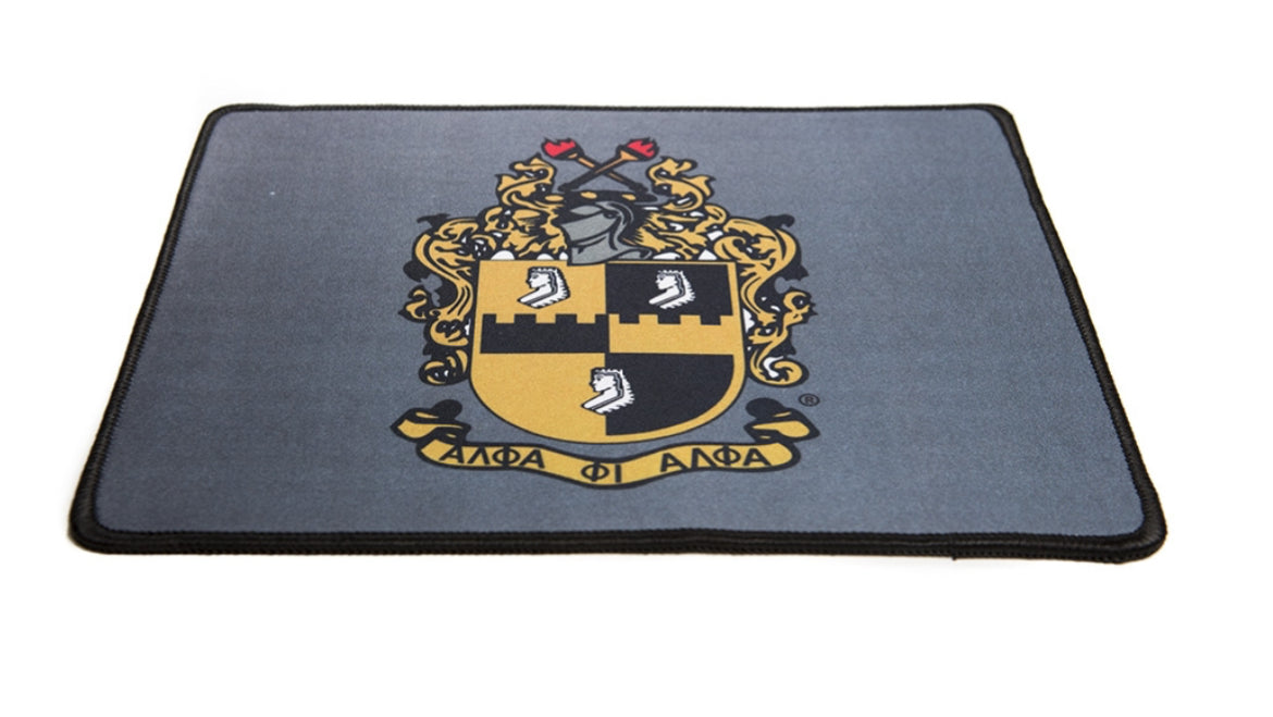 A Phi A Black Mouse Pad
