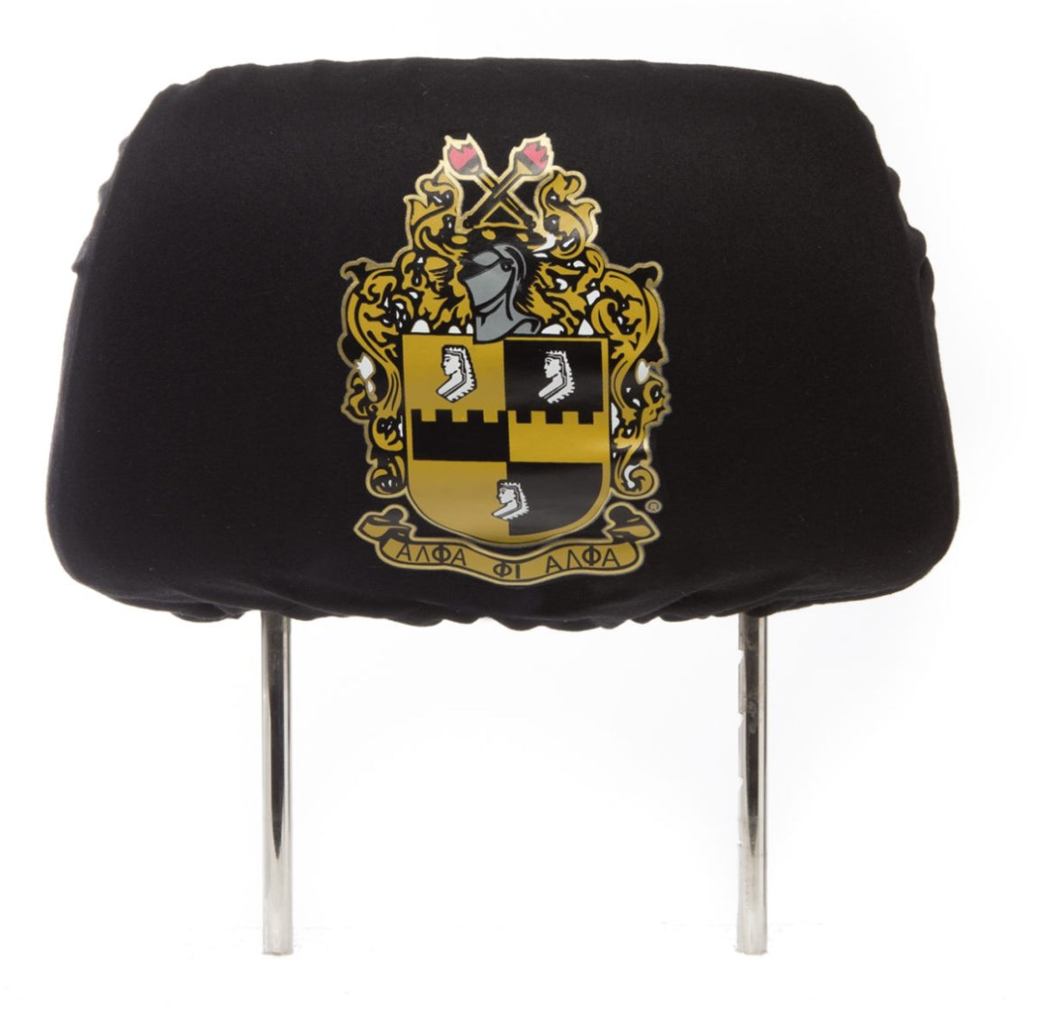 A Phi A Black/Gold Headrest Cover (Single)