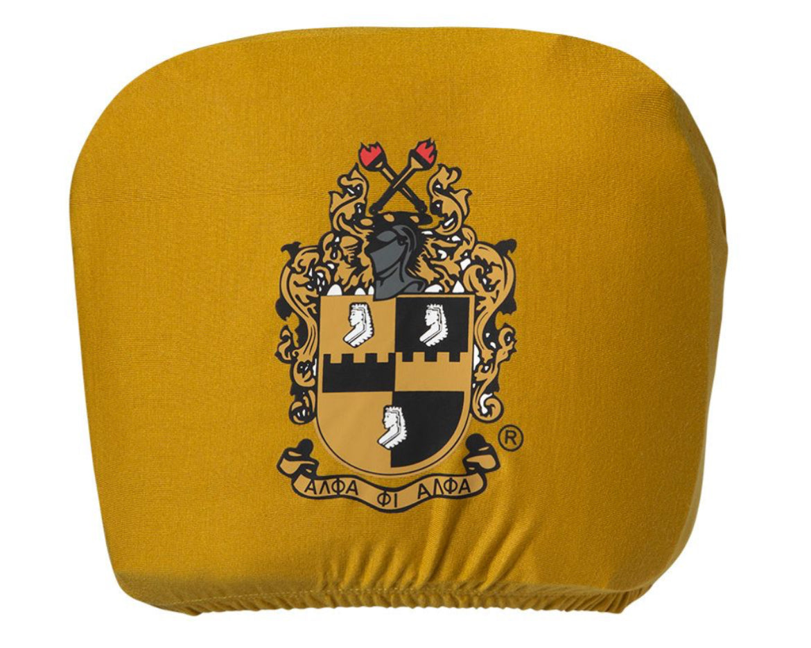 A Phi A Old/Gold Headrest Cover (single)